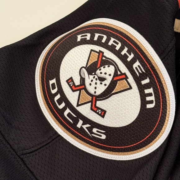 Anaheim Mighty Ducks Fanatics Breakaway Premier Jersey Black Orange Men's Large - Picture 7 of 8